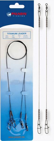 paladin titanium leader vorfach mit wirbel snap